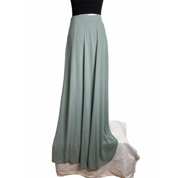 Show Me Your Mumu Womens Princess Ariel Ball Gown Skirt Blue Maxi Zipper M New - Picture 3 of 8